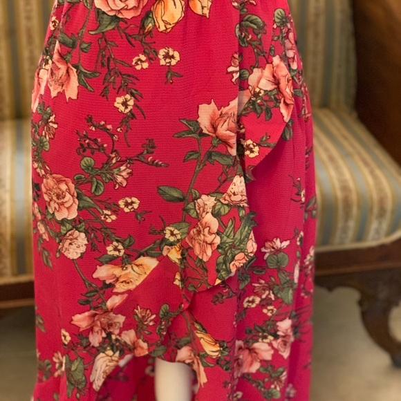Como Vintage Fuschia Floral Sundress- Size Small - Picture 3 of 12